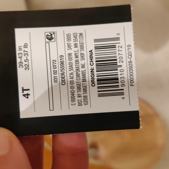 Art class 4T mustard/cider girls broidered long sleeves linen dress - Picture 6 of 8